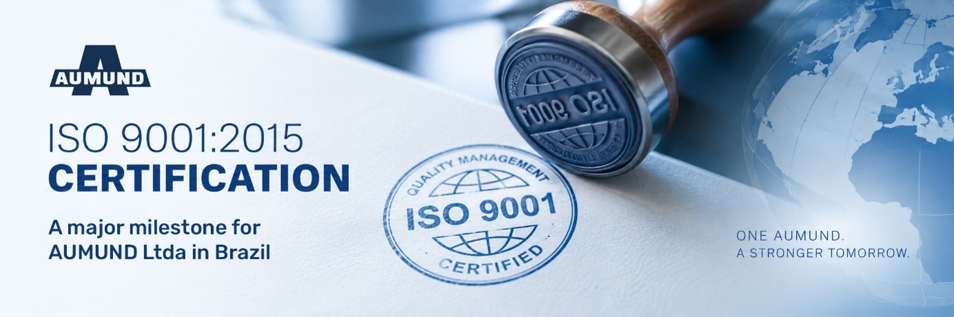 AUMUND Brazil ISO 9001:2015 certification